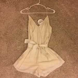 White/Cream Romper NWT